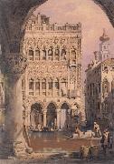 Samuel Prout C'a d'Oro,Venice painting